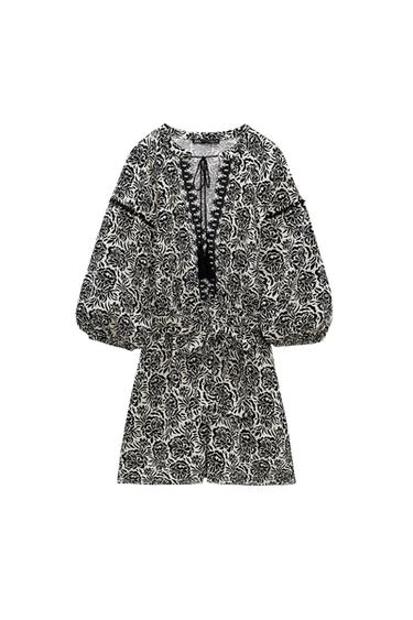 PRINTED JUMPSUIT WITH BELT
