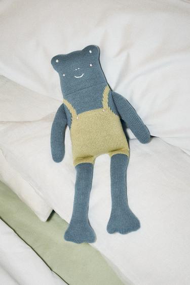CHILDREN'S FROG SOFT TOY - Light green by Zara