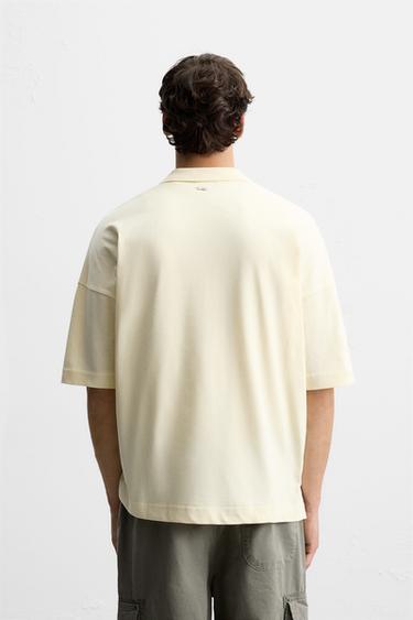 POLO COUPE DÉCONTRACTÉE - Jaune clair de Zara
