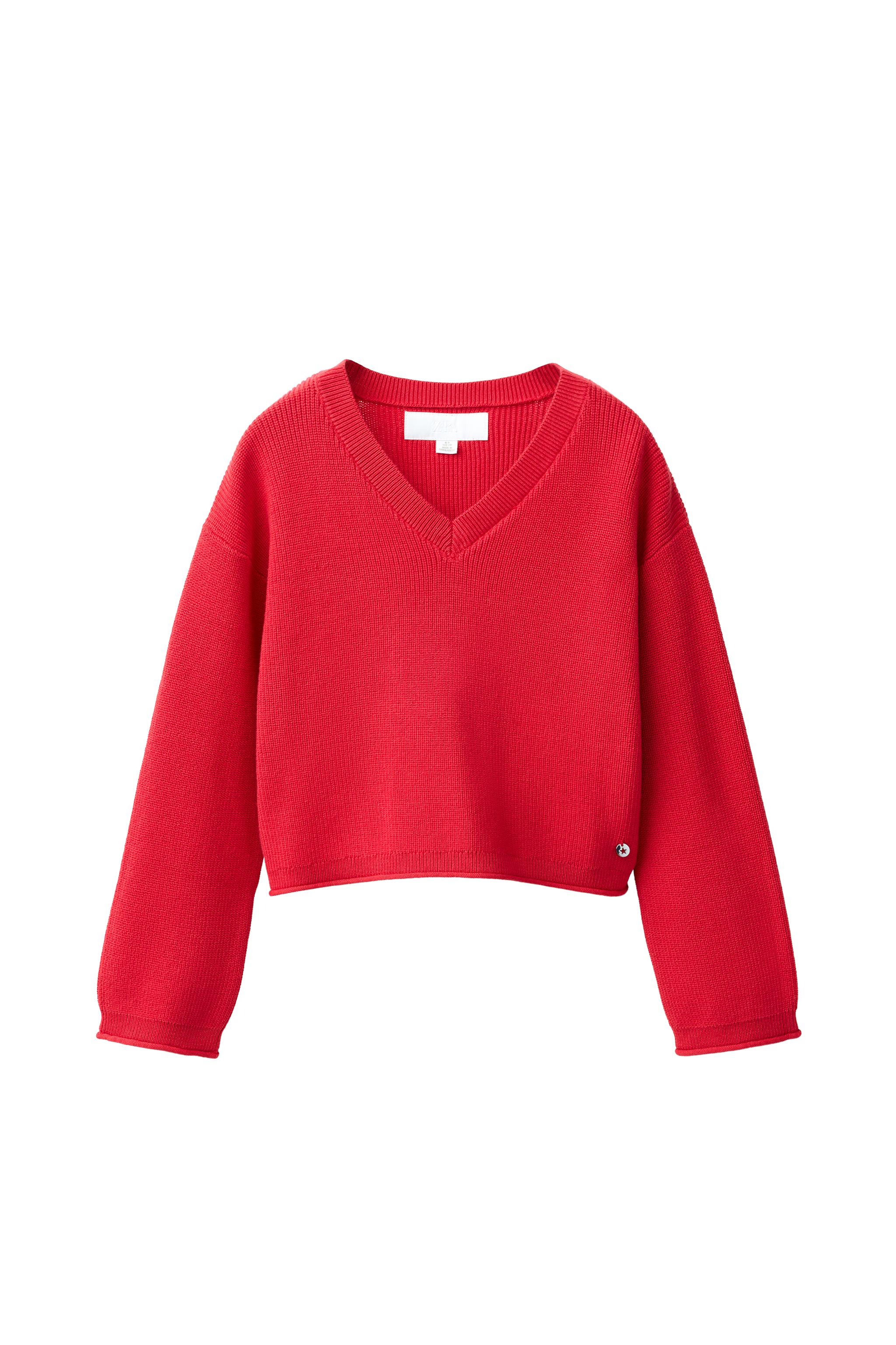 V-NECK KNIT JUMPER - navy | ZARA Canada