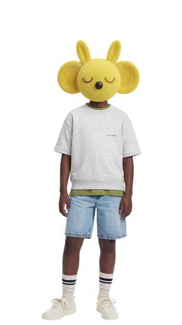 Ազատ կտրվածքով ջինսե բերմուդա - Միջին կապույտ Zara-ից - Նկար 0