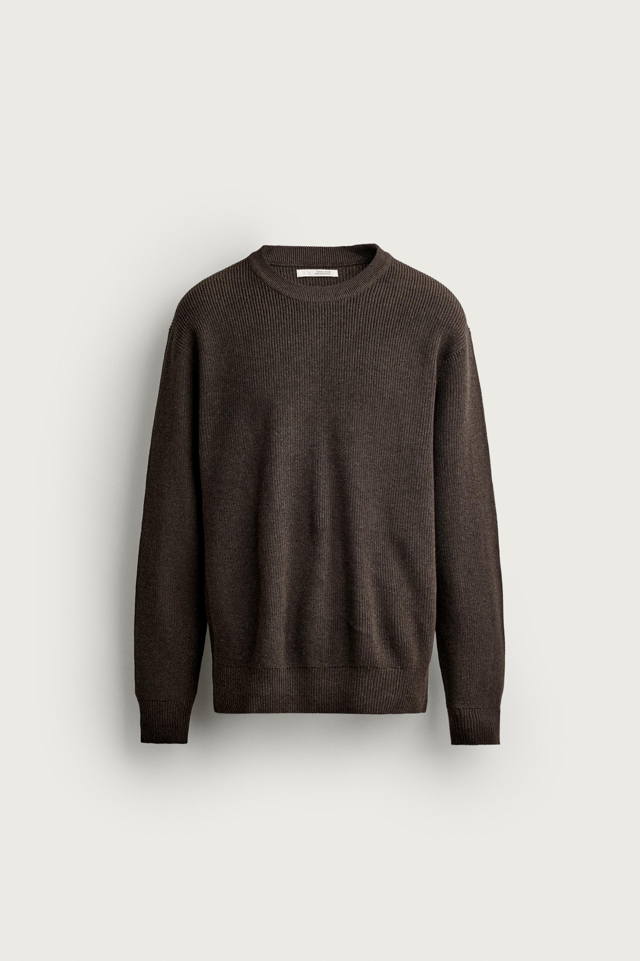 REGULAR FIT PURL KNIT JUMPER