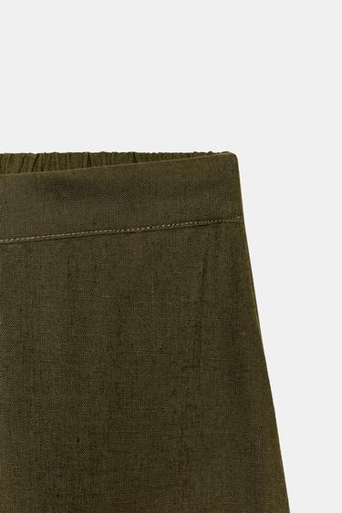 JUPE-CULOTTE ASYMÉTRIQUE - Kaki de Zara - Image 8