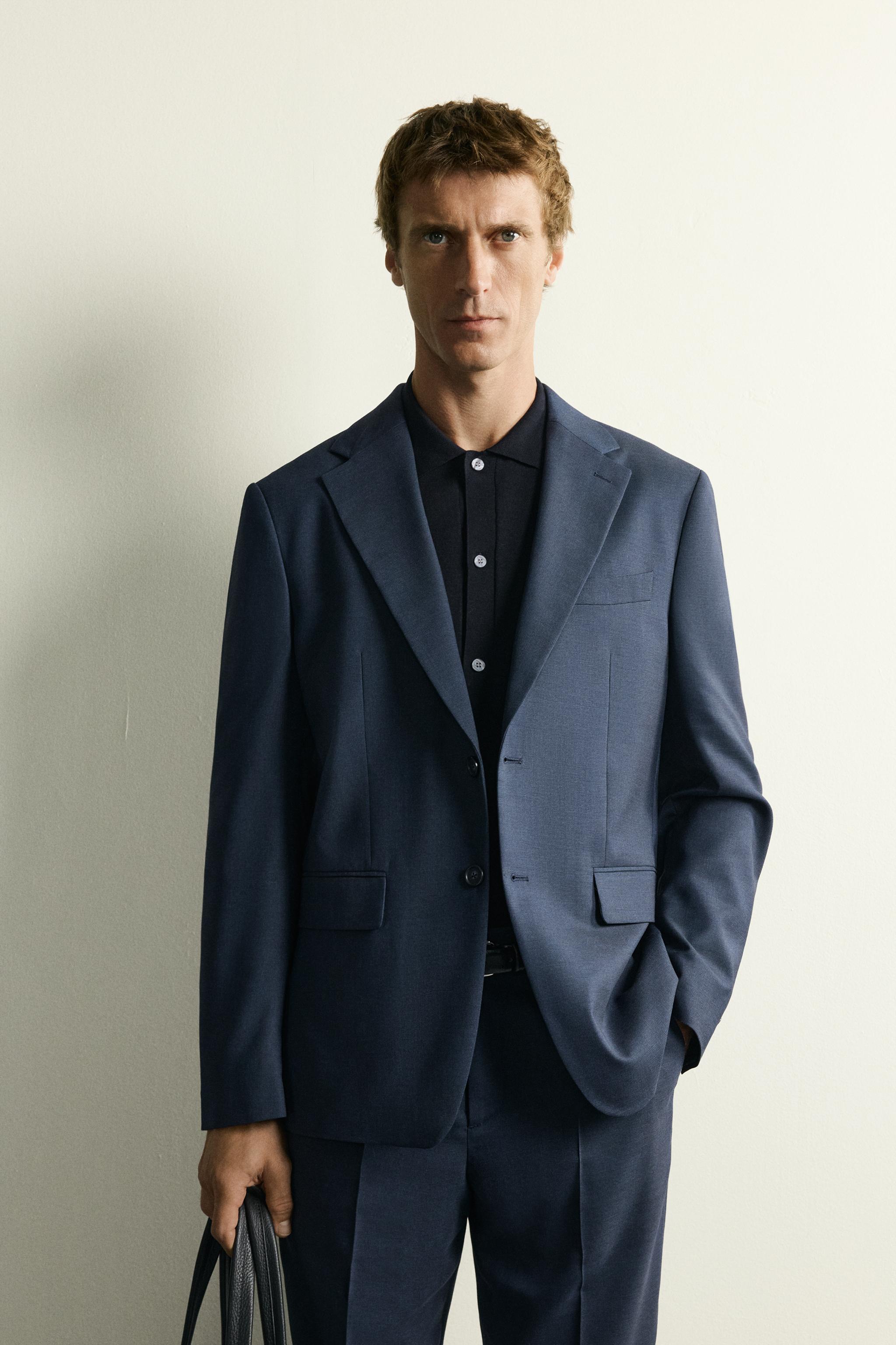 VESTE DE COSTUME À CARREAUX REGULAR FIT