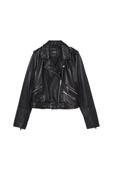 LEATHER BIKER JACKET