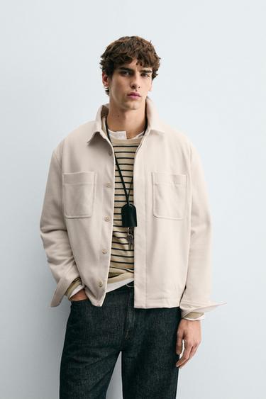 SOFT POCKET OVERSHIRT - Beige by Zara