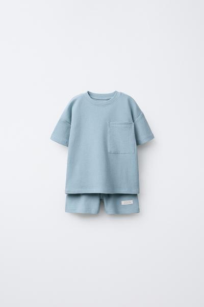 2-6 JAHRE/ GEPR&Auml;GTER SCHLAFANZUG - Blau von Zara
