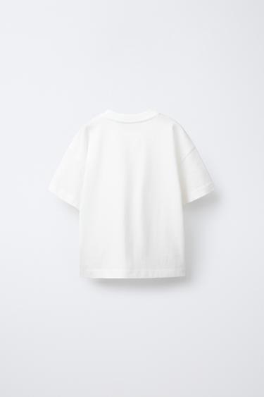 PLAIN T-SHIRT WITH POCKET - White by Zara - Image 1