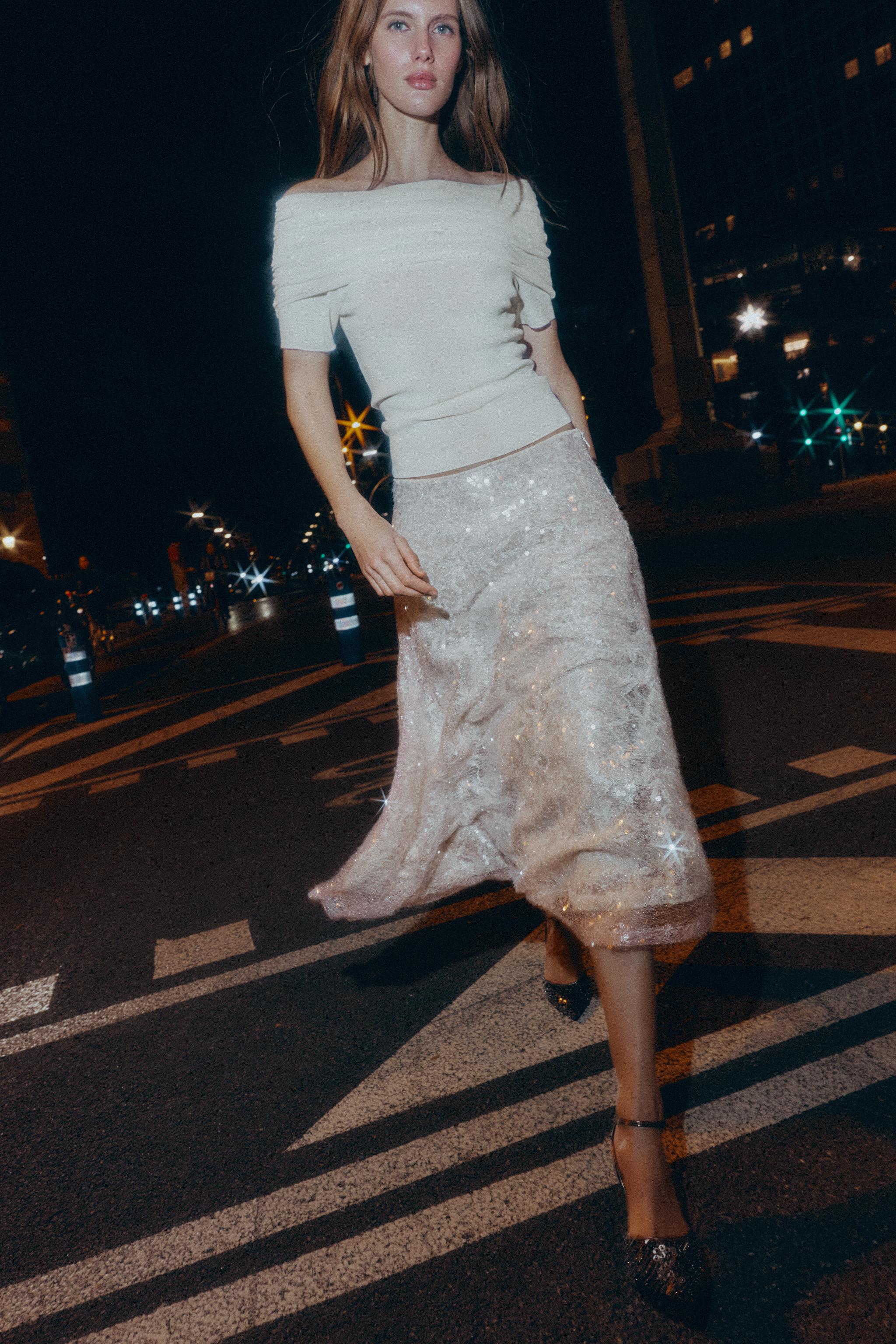 レディーススパンコールスカート | ZARA 日本