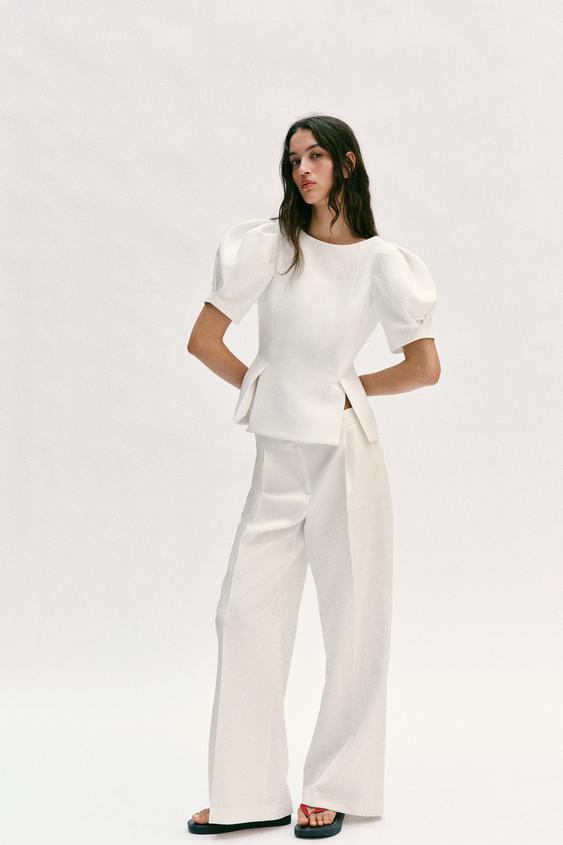 BALLOON SLEEVE TOP from Zara - $49.90