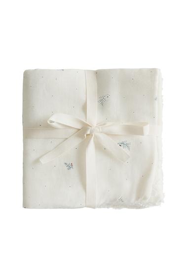 MINI FLORAL BABY TOWEL (SET OF 3) - Ecru by Zara