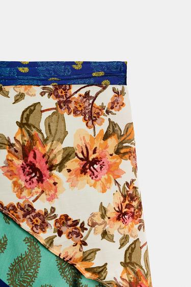 REVERSIBLE PRINTED WRAP TOP - Multicoloured by Zara - Image 7