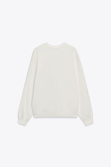SWEAT EFFET DÉLAVÉ SNOOPY PEANUTS™ - Écru de Zara - Image 6