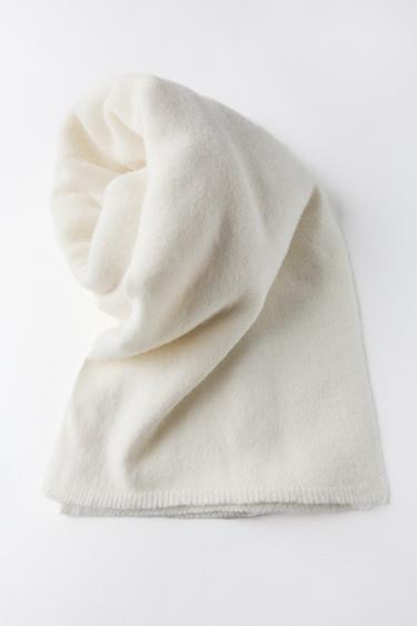 BASIC KNIT SCARF - Ecru by Zara - Image 4