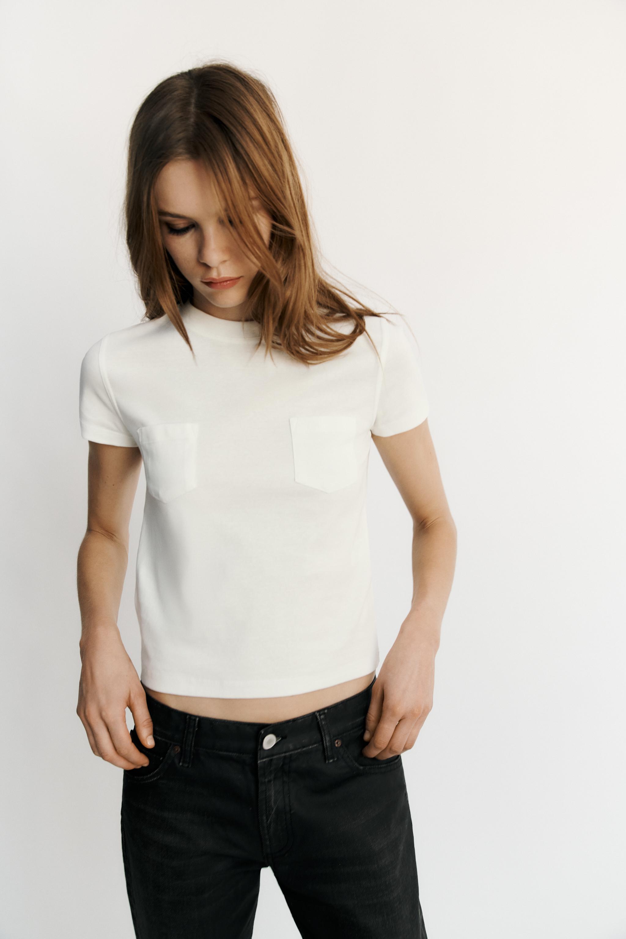 LOW-RISE LOOSE STRAIGHT TRF JEANS - thumbnail 4