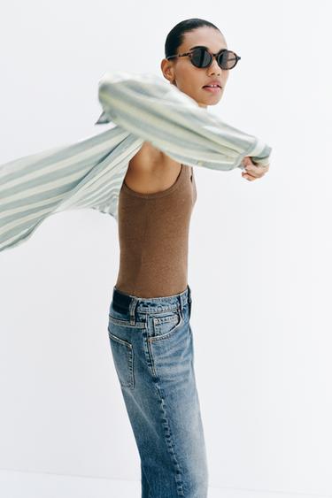 JEAN Z1975 CROPPED TAILLE NORMALE - Bleu de Zara - Image 7