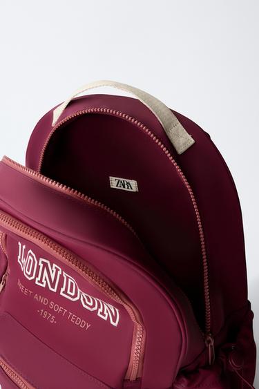 SAC À DOS SCOLAIRE LONDON - Grenat de Zara - Image 3