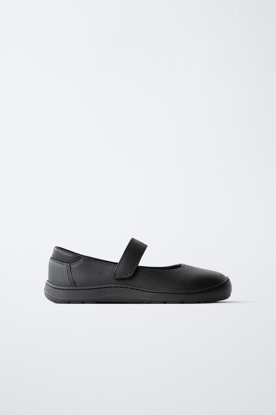 Zaras SKOLBALLERINASKOR BAREFOOT - Svart - Bild 0