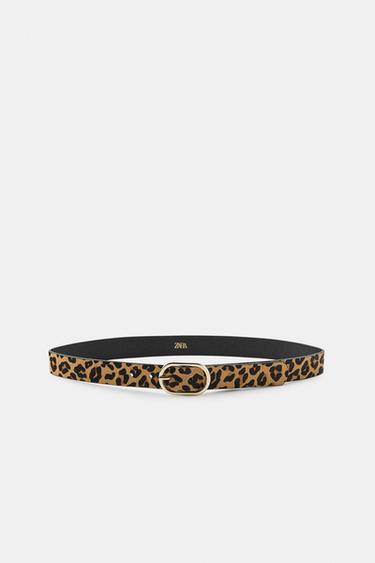 CINTURÓN PIEL ESTAMPADO ANIMAL - Leopardo de Zara