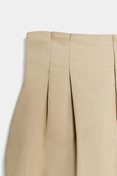 BALLOON PAPERBAG TROUSERS - Light camel by Zara - Image 5