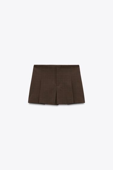 Zara SKORT - Chocolate brown