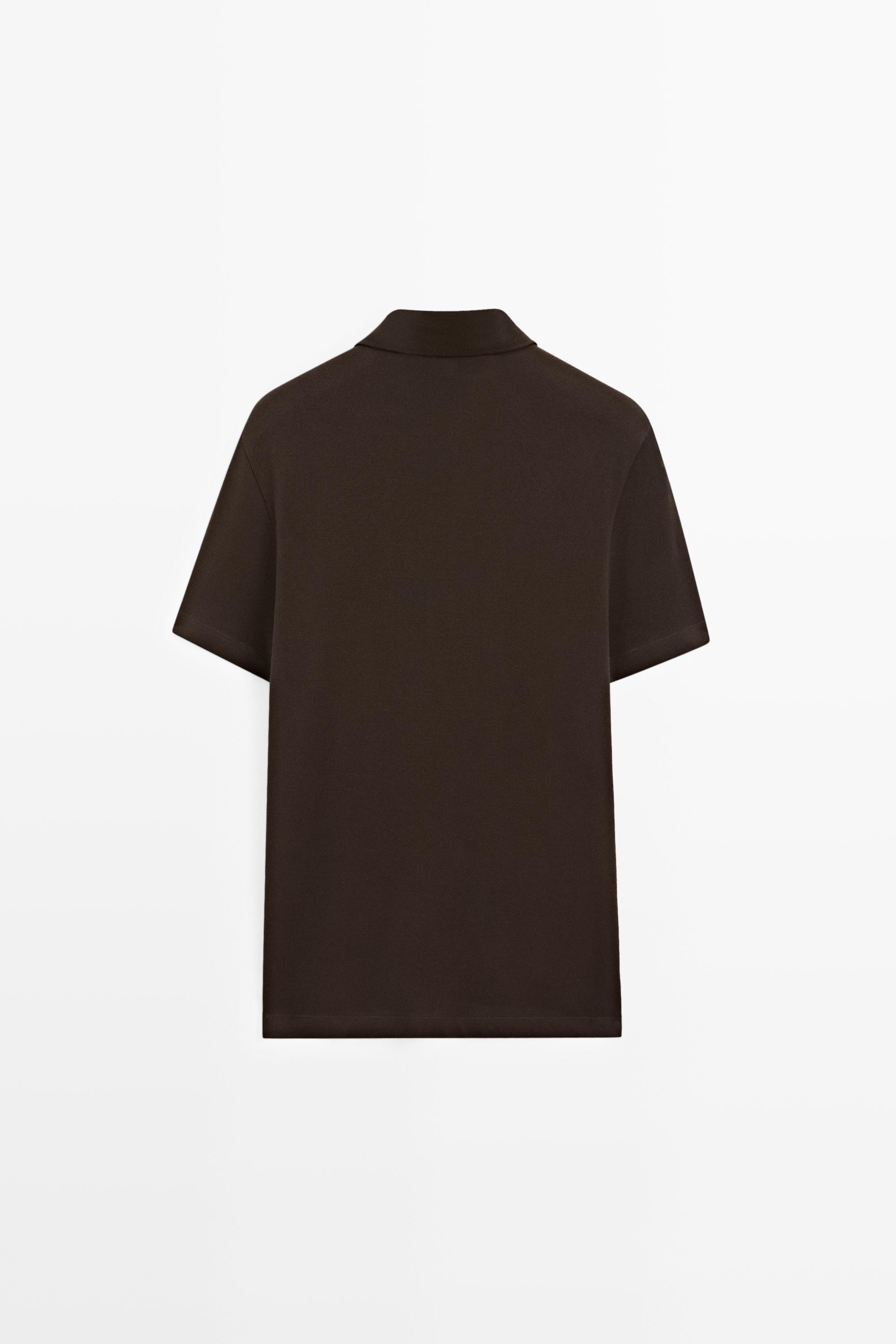 Piqué 100% cotton polo shirt