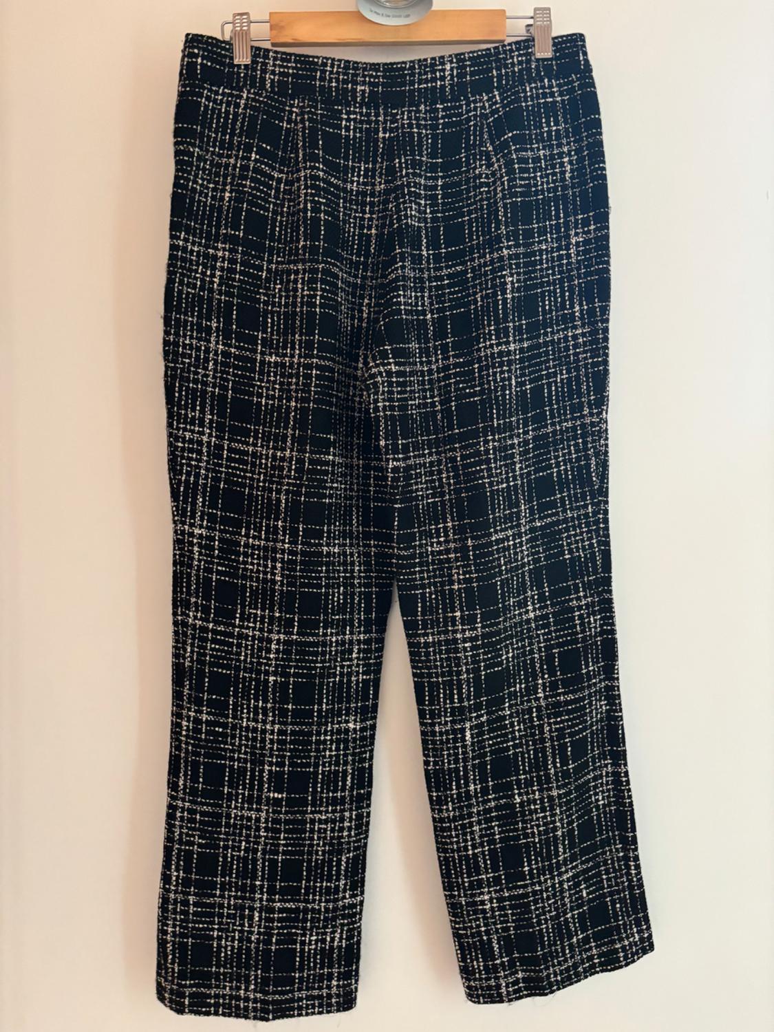 TEXTURED CHECKED TROUSERS - Image 2