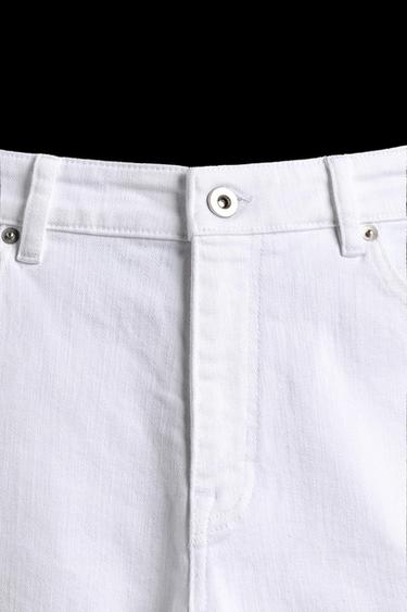 RIPPED SKINNY FIT JEANS - White by Zara