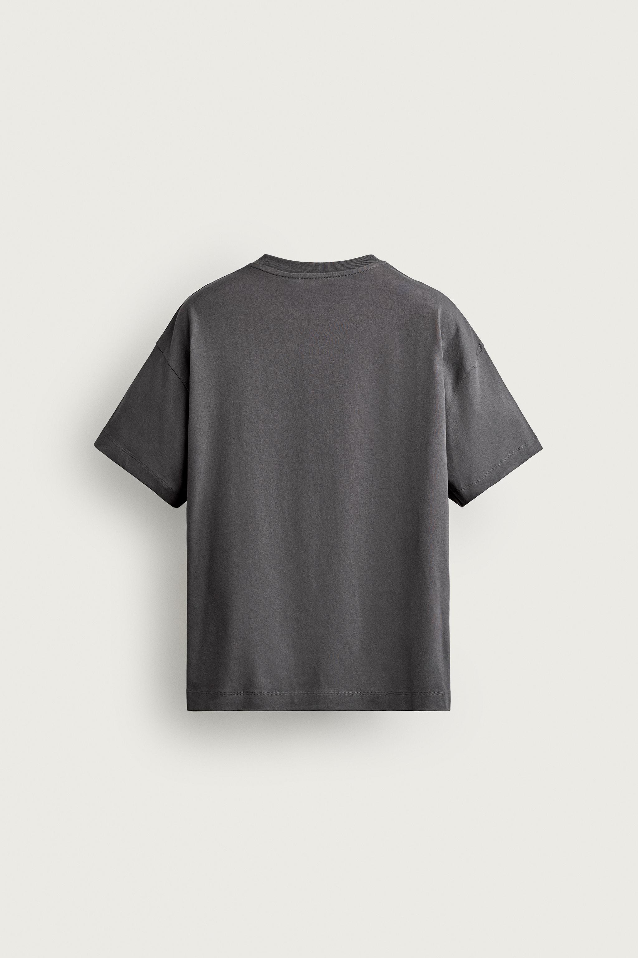 Мужские футболки Zara RIO GRAPHIC RELAXED FIT T-SHIRT — фото 8