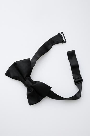 CHEMISE NŒUD PAPILLON EN SATIN DÉTACHABLE - Blanc de Zara - Image 5