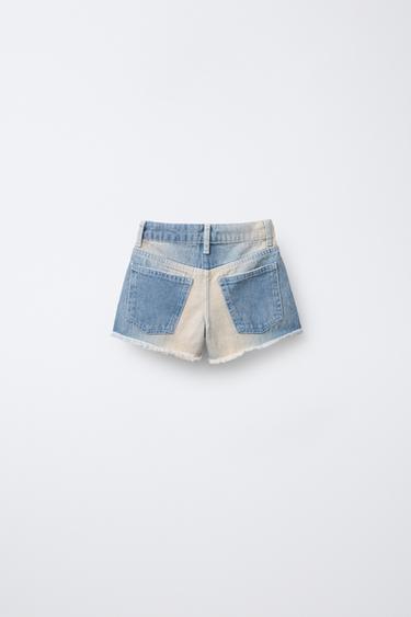 BERMUDA EN DENIM EFFRANGÉ - 029 de Zara - Image 1