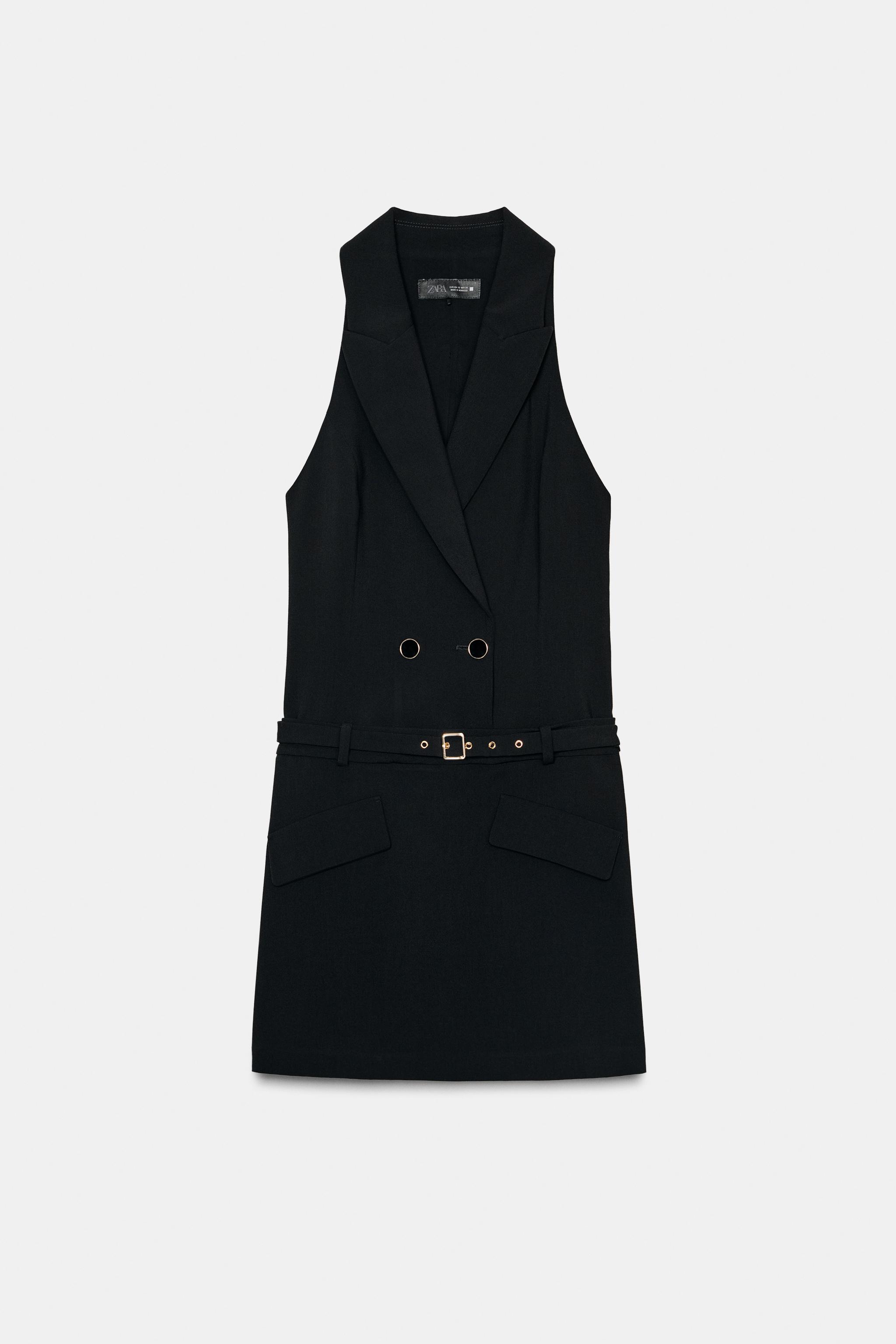 ROBE COURTE EFFET VESTE