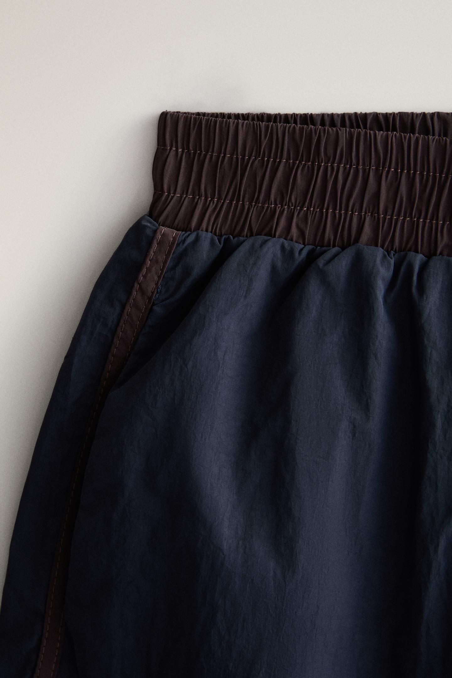 Женские шорты Zara Shorts with Contrast Trim, цвет: Синий — фото 2