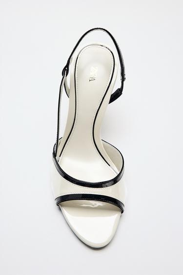 SANDALIA TACÓN EFECTO ACHAROLADO - Multicolor de Zara