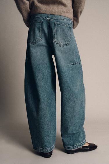 JEAN ZW COLLECTION BALLOON LONGUEUR CHEVILLE TAILLE NORMALE - Bleu clair de Zara - Image 3