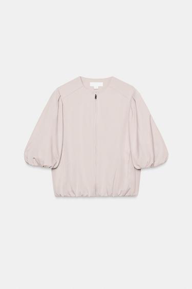 BLOUSON BOMBER BALLON - Écru / Beige de Zara - Image 7