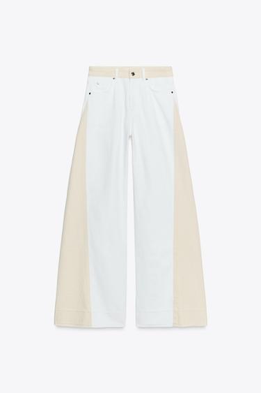 JEANS Z1975 DENIM COLOR BLOCK - ecru-wit van Zara - Afbeelding 0