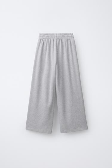 PANTALON WIDE LEG SOFT TOUCH - Gris de Zara - Image 1