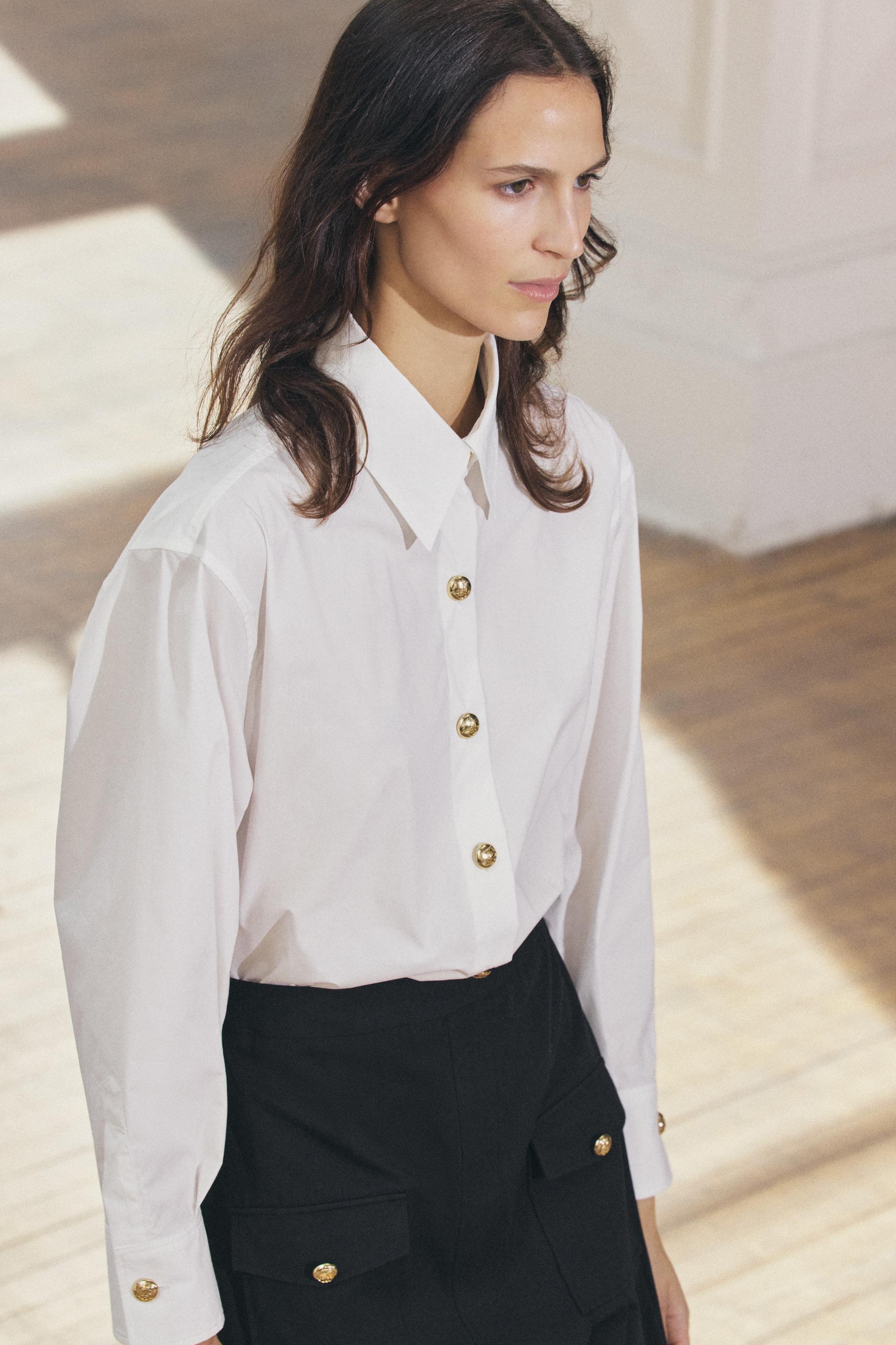 ZARA - ZARA テクスチャー素材ワンピース Mサイズ ホワイトの