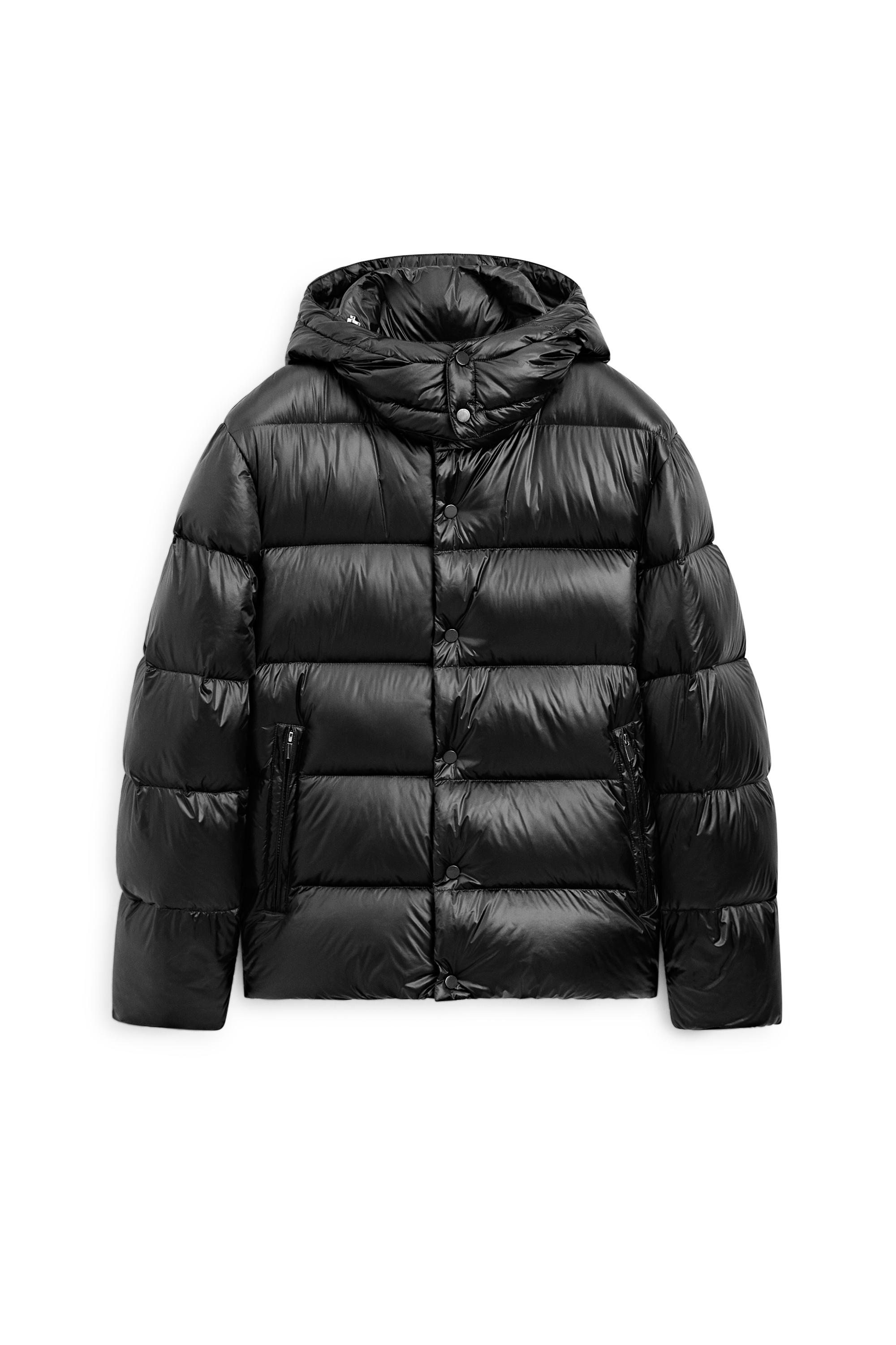 Satin down jacket - Green | ZARA United States