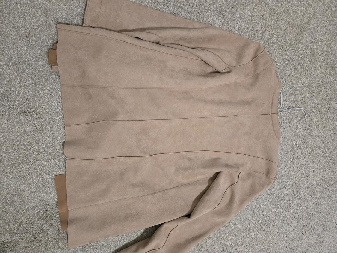 FAUX SUEDE JACKET WITH BELT - Image 5
