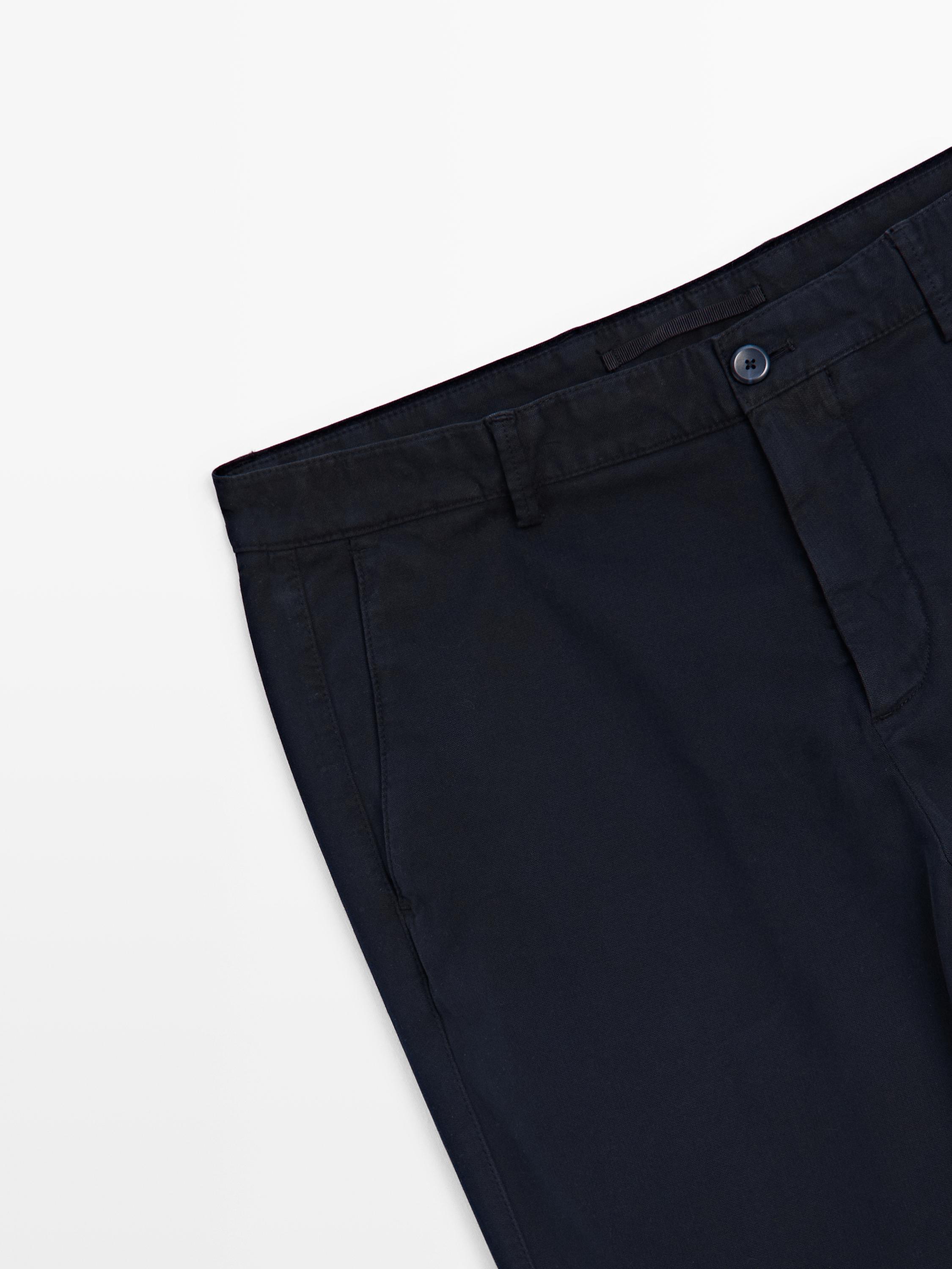 Pantalon slim microtexturé