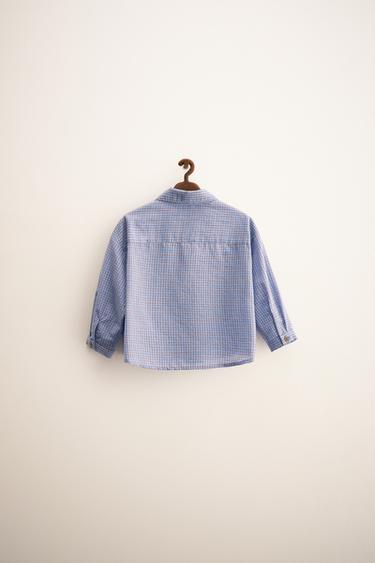 ZARA TIMELESS - CHEMISE À CARREAUX - Bleu de Zara - Image 1