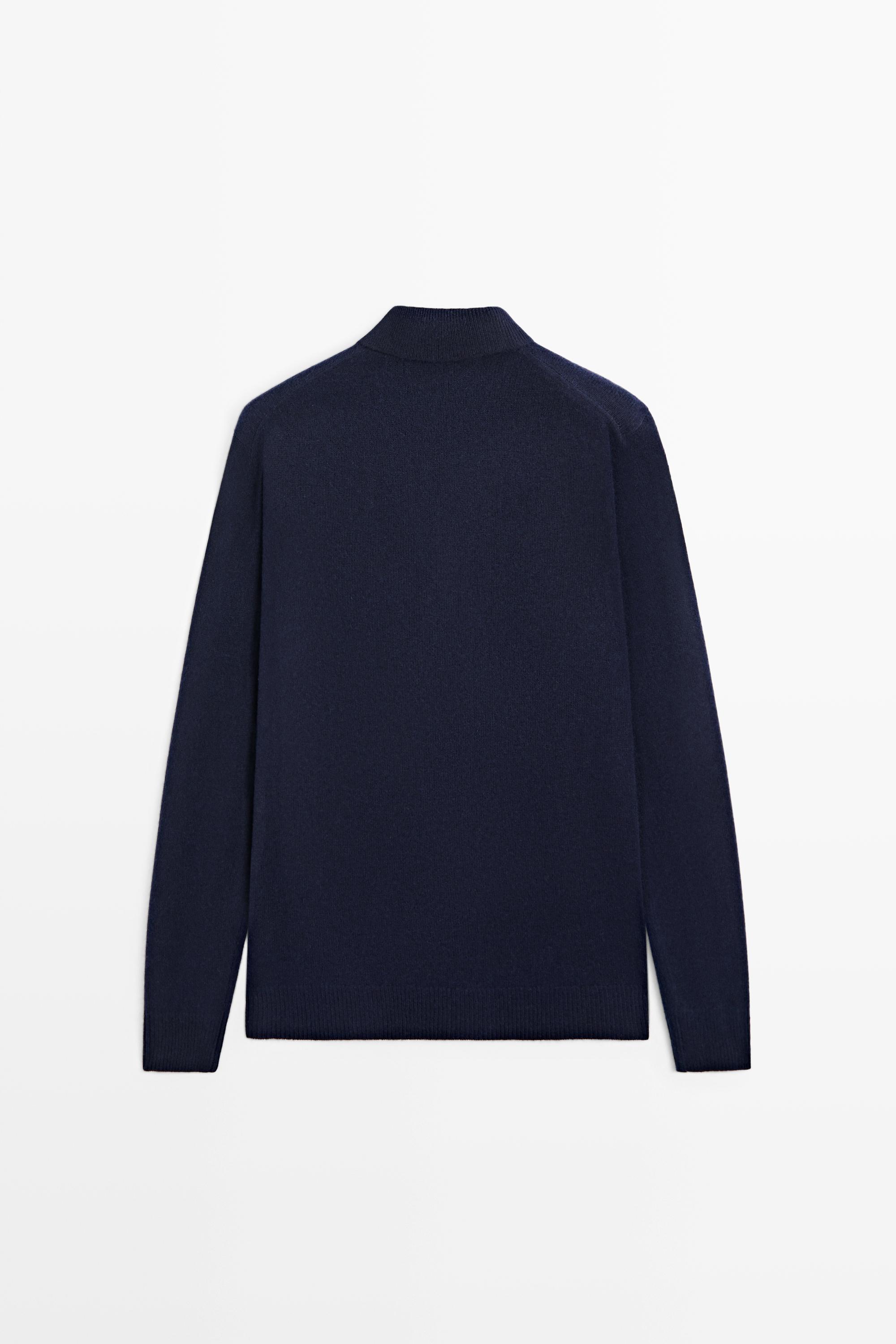 Pull en maille à col polo 100 % laine