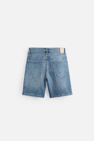 SHORT EN DENIM COUPE CLASSIQUE - Bleu moyen de Zara - Image 6