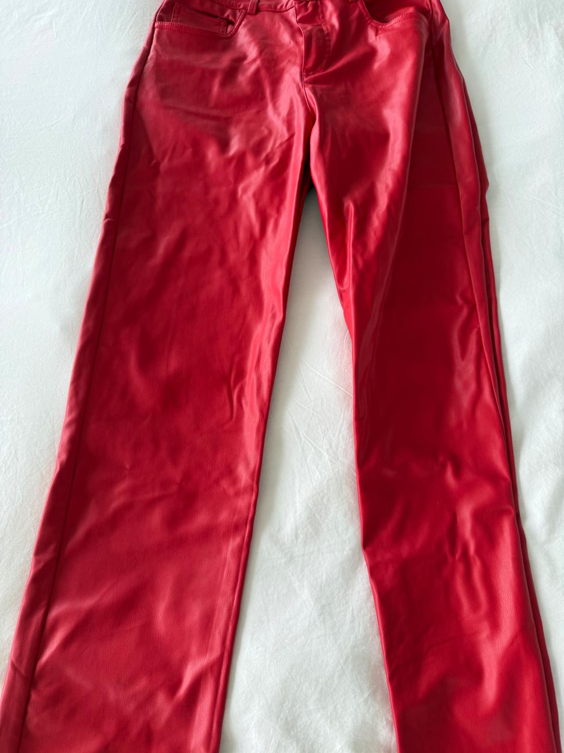 FAUX LEATHER FULL LENGTH TROUSERS - Image 5
