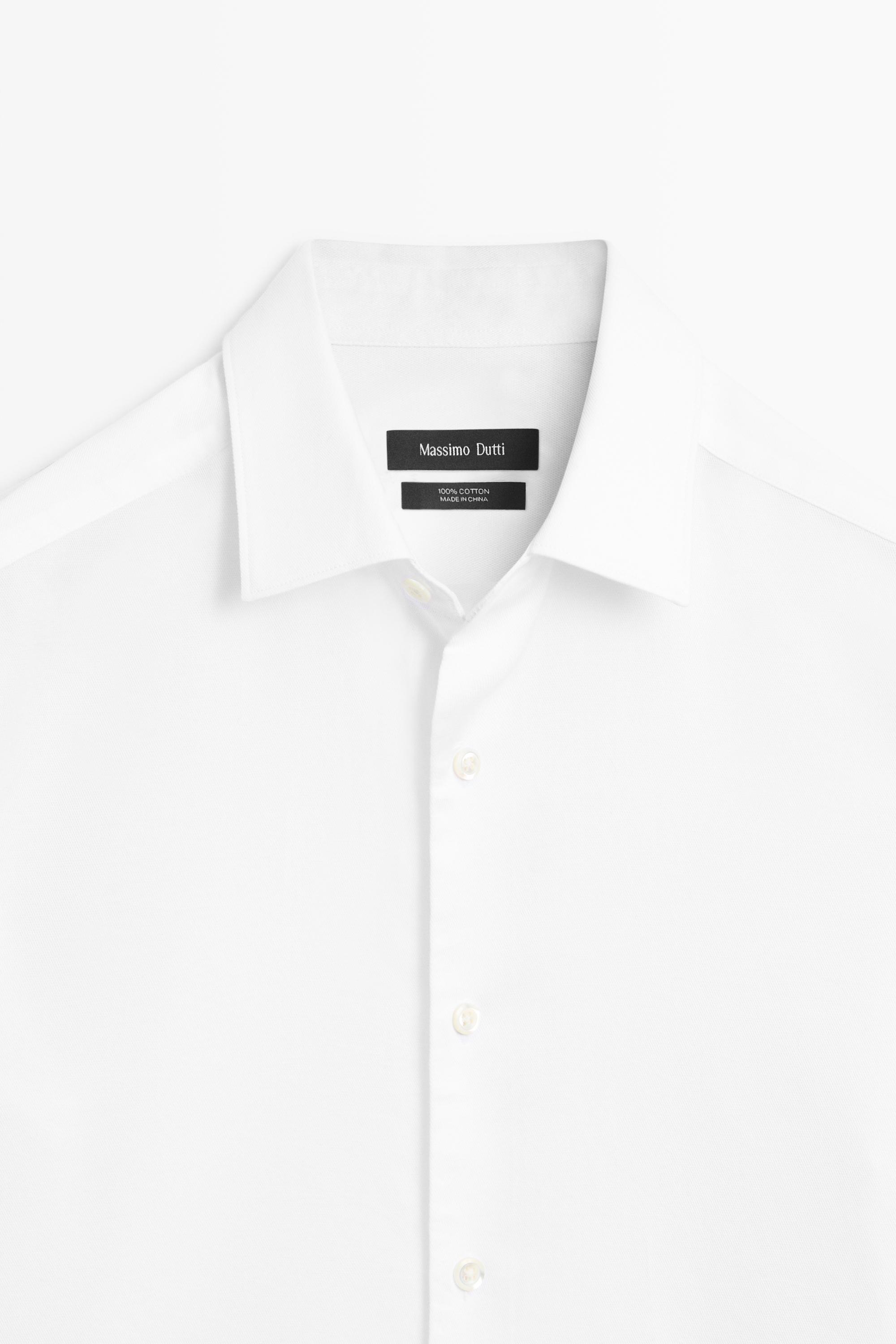 Textured 100% cotton shirt