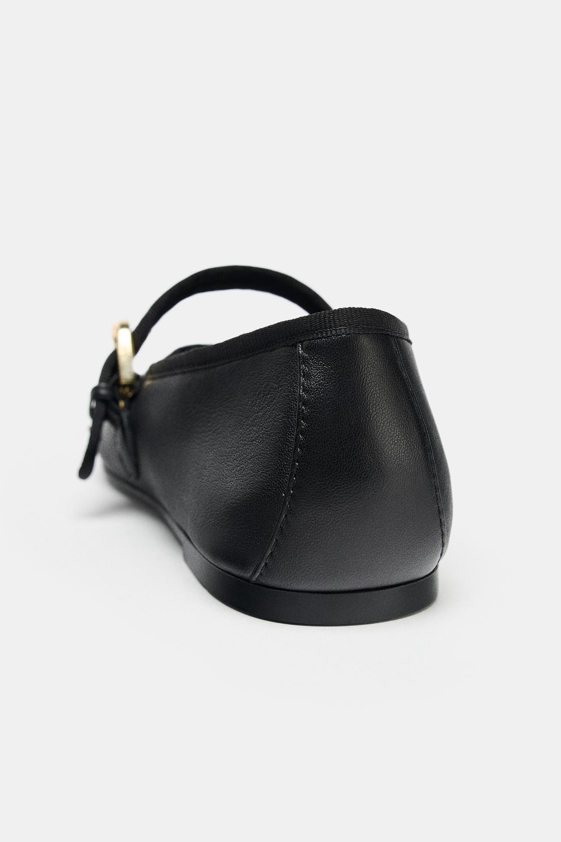 FLACHE LEDER-BALLERINA