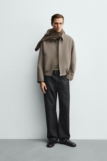 Veste Parka Zara Man - Taille XXL (44) - Gris Foncé Avec Capuche - Occasion Très Bon état