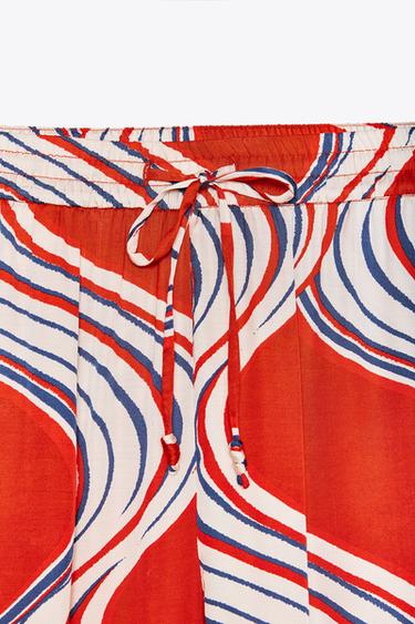 ZW COLLECTION PRINTED PYJAMA TROUSERS - Multicoloured by Zara - Image 6